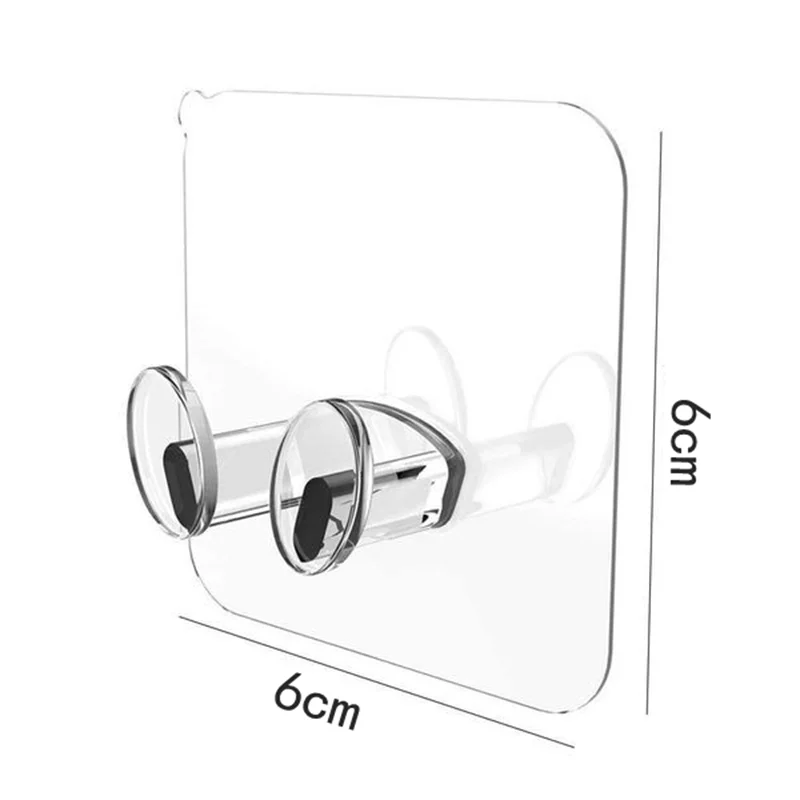 

Wall Storage Hook Power Plug Bracket Kitchen Invisible Hook Wall Strong Adhesive Hanger Bathroom Hook 5/10/20 Pieces