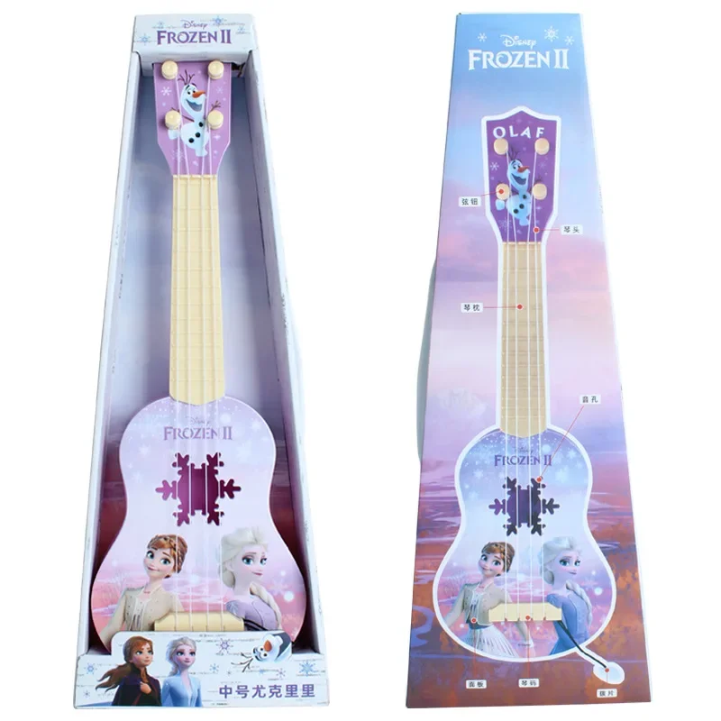 Disney frozen 2 elsa princess girls Guitar boys Cartoons Mickey Minnie Musical Instruments Toy blue Guitar Birthday toy Gifts