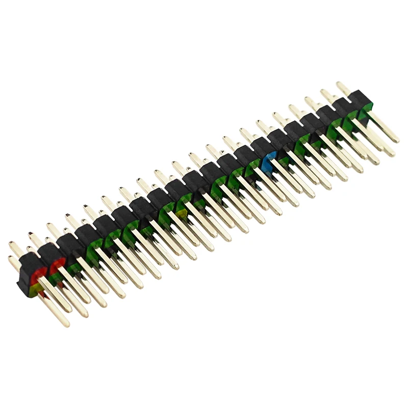 1PCS / 5PCS 2 X 20 Pin Male GPIO Header for Raspberry Pi Zero Double Row 20 Pin