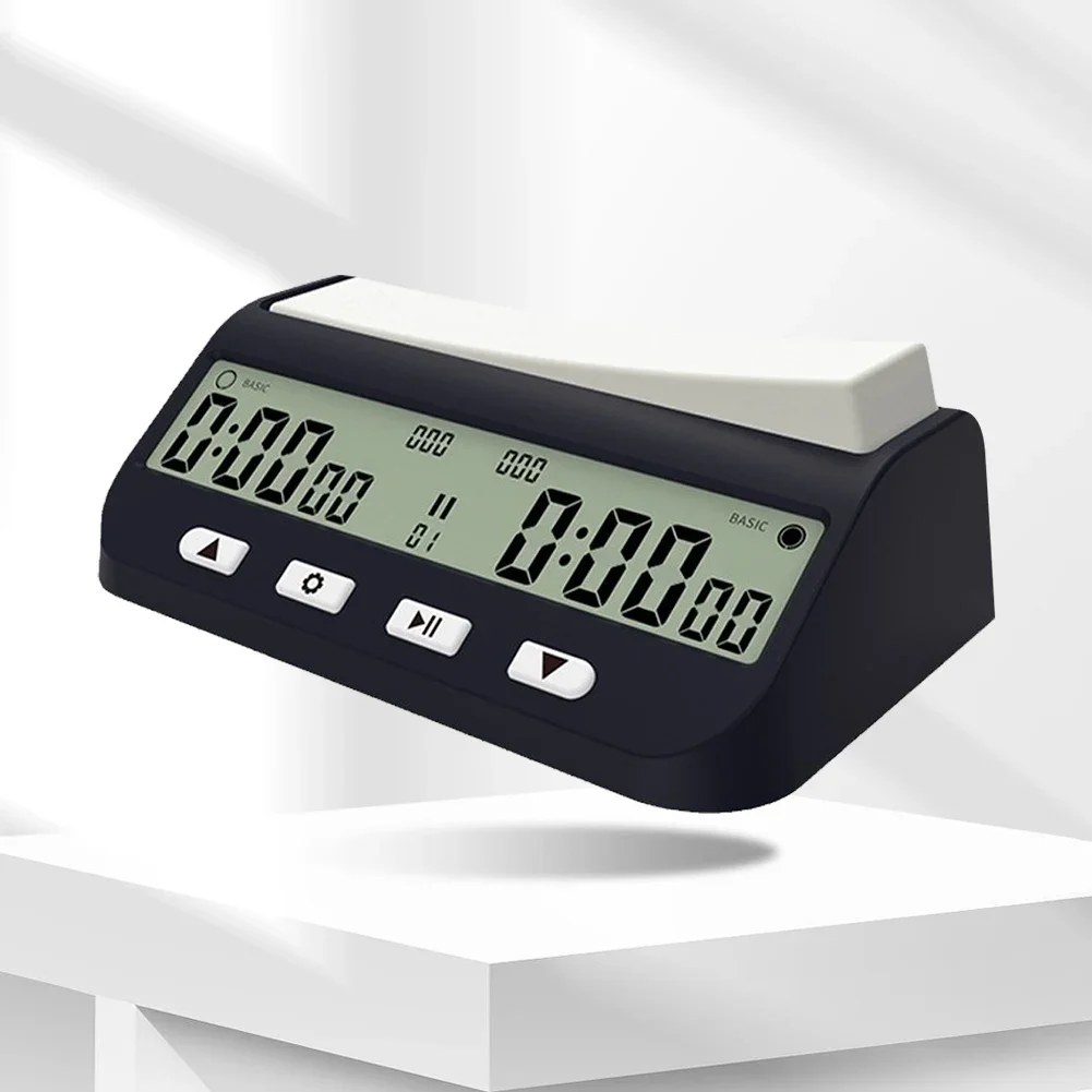 Chess Clock with Basic Bonus Delay and Positive Time Features Game Timer Portable Digital Chess Clock for Board Games