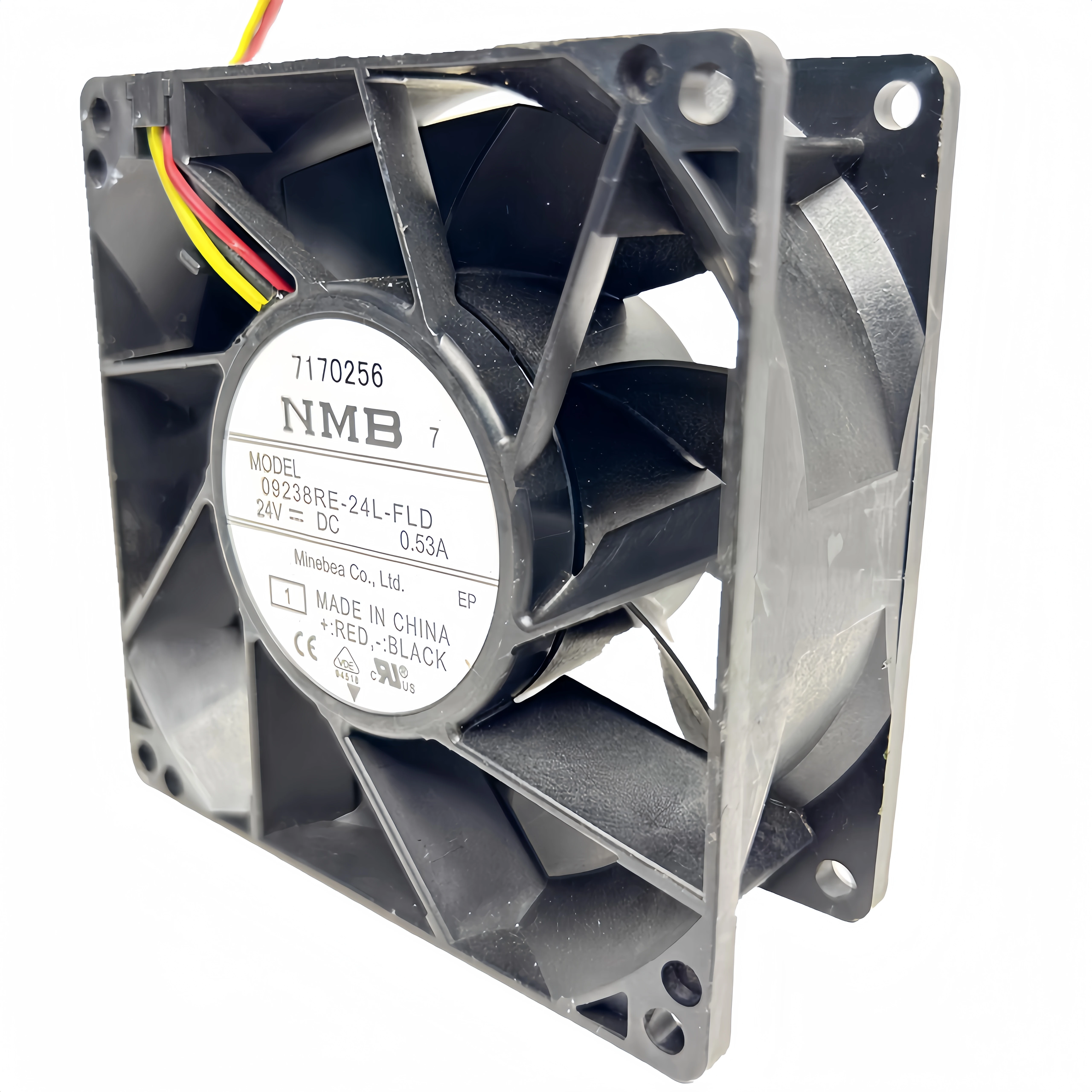 NMB 09238RE-24L-FLD 92x92x38mm 24V 0.53A Cooling Fan, High