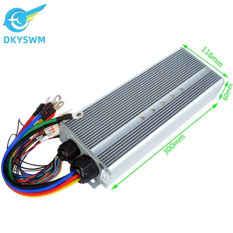 

Brushless dc controller 48V60V72V100A36 tube 3600W electric motorcycle scooter driverAdjustable parameter programming