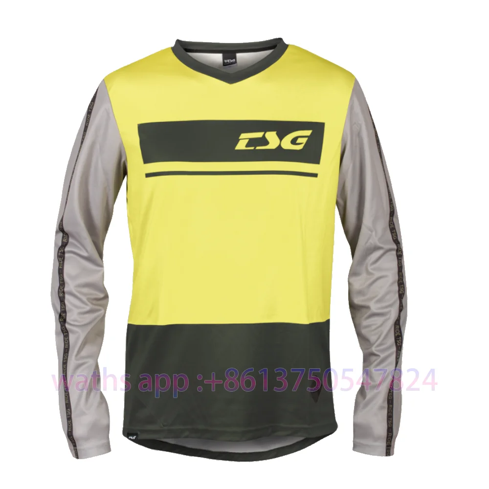thumbnail image 1 of Maillot de ciclismo de manga larga TSG, maillots de ciclismo de montaña para descenso, camisetas de MTB, motocross MX, maillot de carreras BMX, DH, 1 of 5