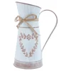 Flowers Country Shabby Flower Vase Rustic Galvanized Vase Vintage Flower Vase Holder Plant Jug Pot French Style Flower Vase 1