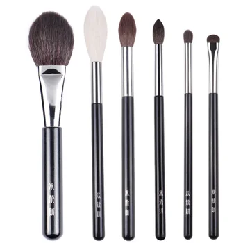 I pennelli per trucco professionale Set 6 pezzi Pennello per guance all-over Shadow Strumento per frullatore per cosmetici di bellezza per miscelazione di polvere