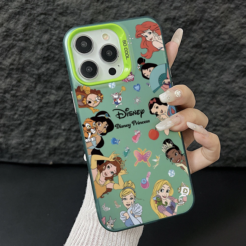 Enchanting Cartoon Princess Witch Villain Colorful Silver Phone Case Cover