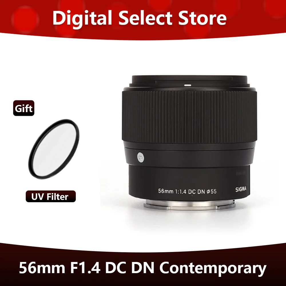 Sigma 56Mm F1.4 Obiettivo Dc Dn Contemporaneo 56Mm 1.4 Obiettivo Per Sony E Mount O Canon Ef-M Mount O Fujifilm X Mount
