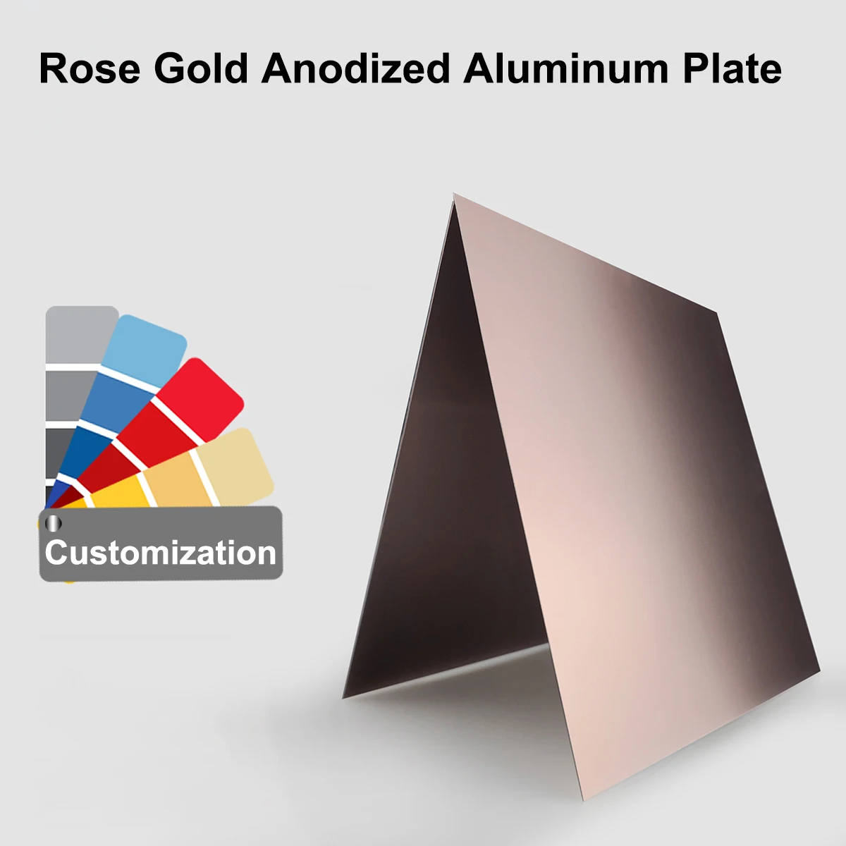 Rose Gold Brushed Anodized Aluminum Sheet - 5052 Alloy, 0.5mm To 2mm Thick, Sizes 100x100mm To 300x300mm (3pcs 300x300x0.5mm)
