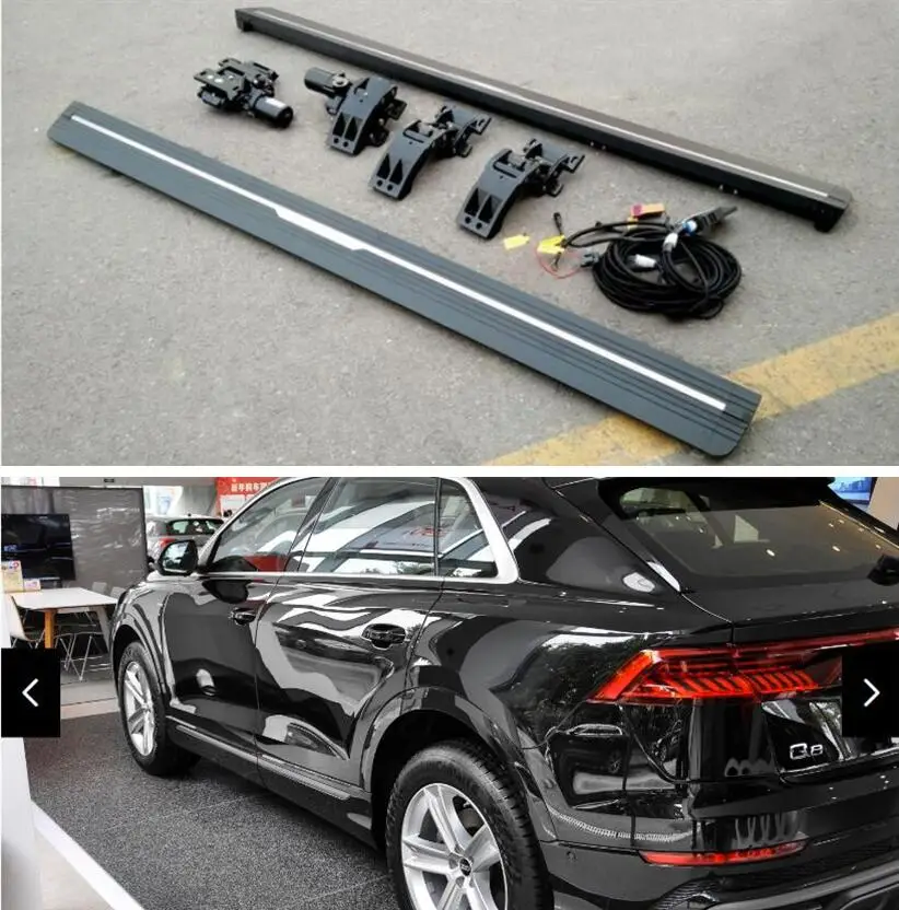 

For AUDI Q8 2019 2020 2021 2022 2023 Electric Motor Pedal Running Board Side Step Bar Nerf