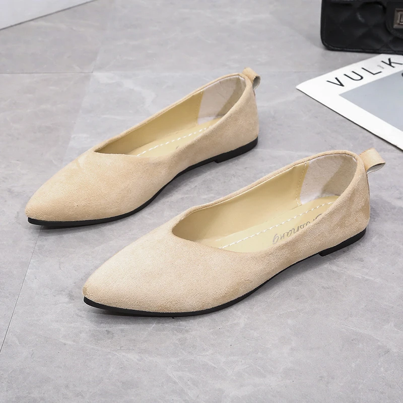 Spring/autumn Fashionable Pointed Toe Flat Shoes For Women