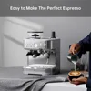 Espresso Machine 20 Bar, Semi Automatic Espresso Maker with Grinder, Stainless Steel, Latte 2