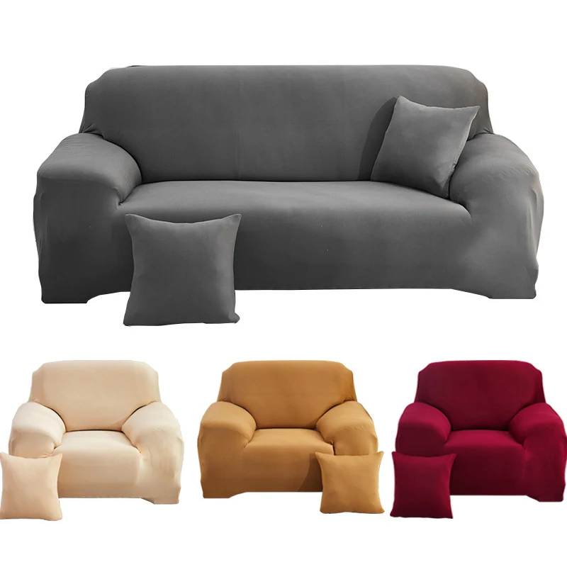

Nordic Fashionable Solid Sofa Cover Adjustable Elastic Polyester Stretch Couch Slipcovers for Living Room