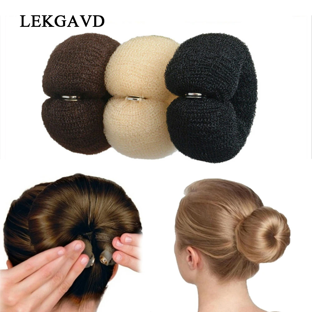 Moviente litro adyacente Donut para hacer moños de moda, esponja mágica de espuma, anillo grande  fácil, herramientas de peinado para el cabello, accesorios para el cabello  para niñas y mujeres|Trenzadoras| - AliExpress