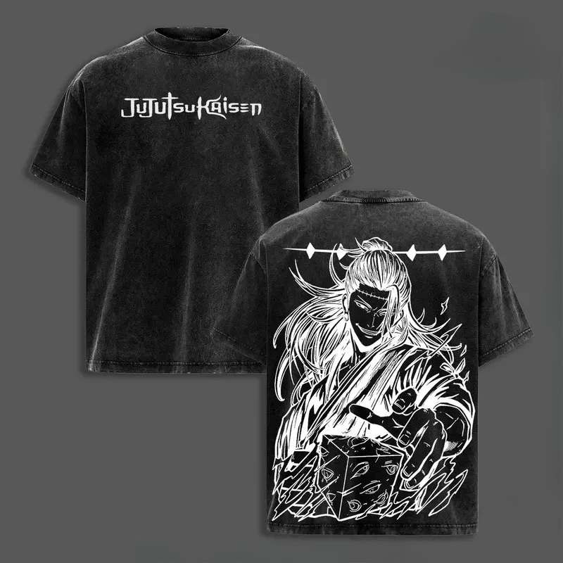 Vintage Washed Manga Jujutsu Kaisen Kenjaku T-shirt Geto Suguru