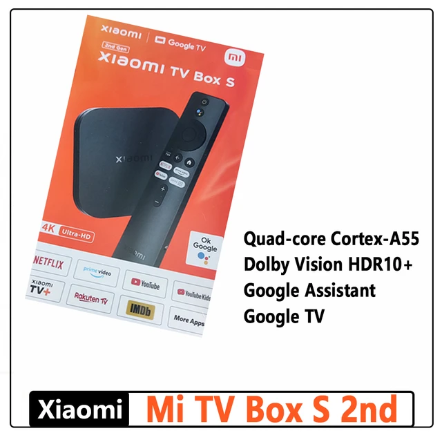 Global Version Xiaomi Mi TV Box S 2nd Gen 4K Ultra-HD Media Player  Quad-core Processor Dolby Vision HDR10+ Google Assistant - AliExpress