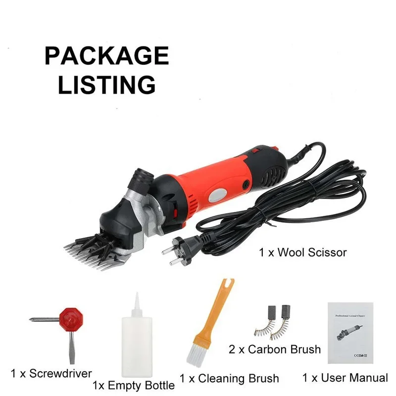 1500W Adjustable Heavy Duty Electric Shearing Clipper for Shaving Fur Wool in Sheep, Goats, Cattle, and Other Farm Livestock Pet 3