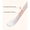 Food Grade Soft Silicone Baby Spoon Baby Cartoon Auxiliary Food Spoon Silicone Spoon Bite Resistant Feeding Tableware Set 5