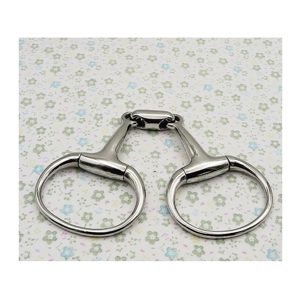 Horse Snaffle Bite Stainless Steel Eggbutt Bit Horse Chew Jointed Mouth Bit Horse Training Equipment Equestrian Products 5
