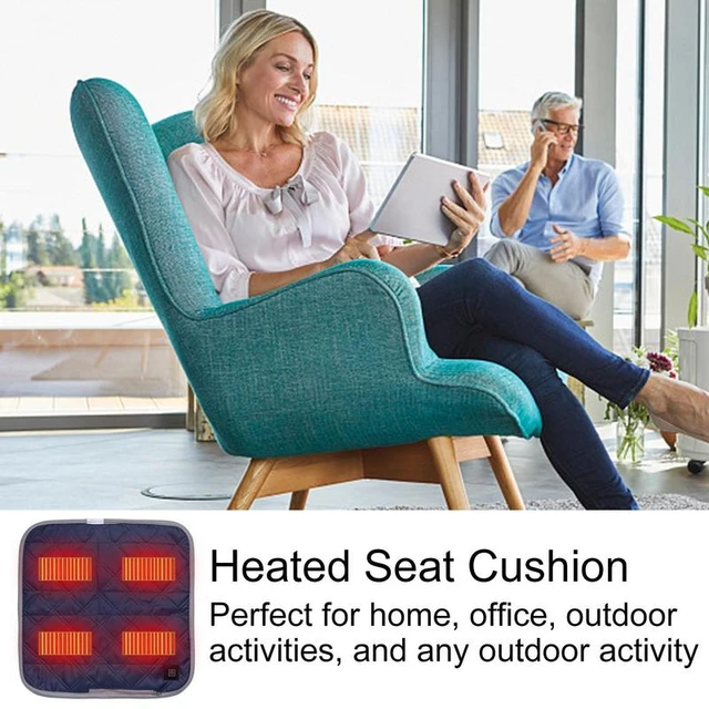 USB Heated Seat Cushion Electric Heating Home Office Chair Car