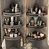 Three Layers Bathroom Nail-free Shelf Shower Corner Shelf Plastics Shampoo Shelf Shower Supply Storage Bathroom Accessories 1