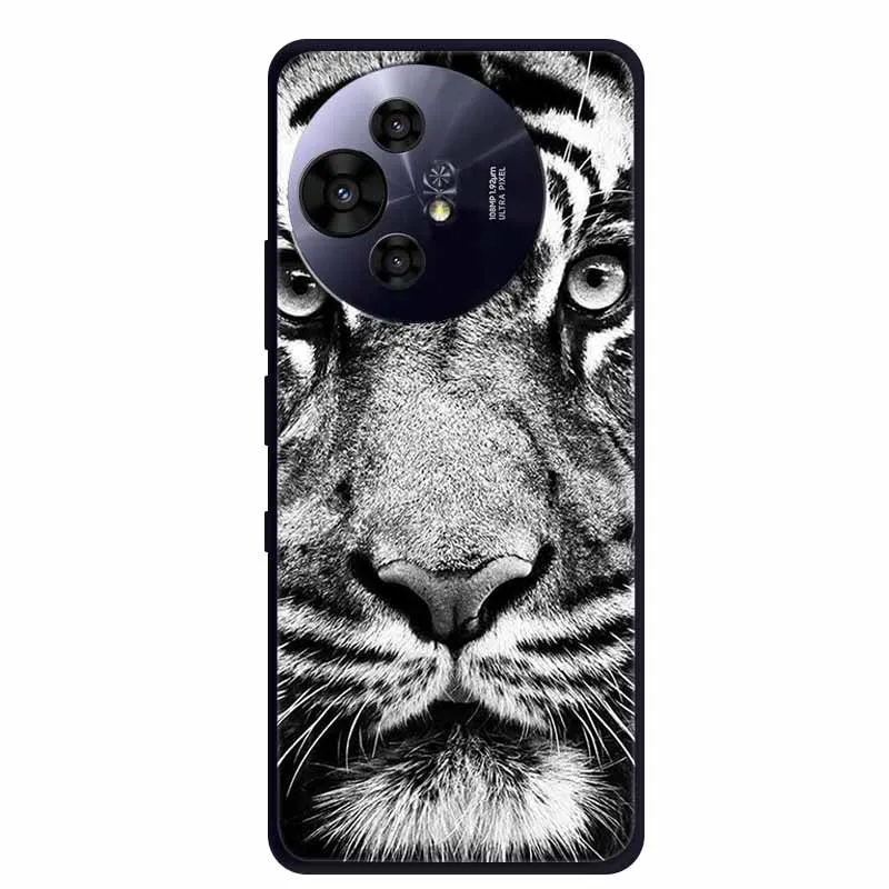 Premium Black Silicone Protective Case for TCL 50 Pro NxtPaper 5G