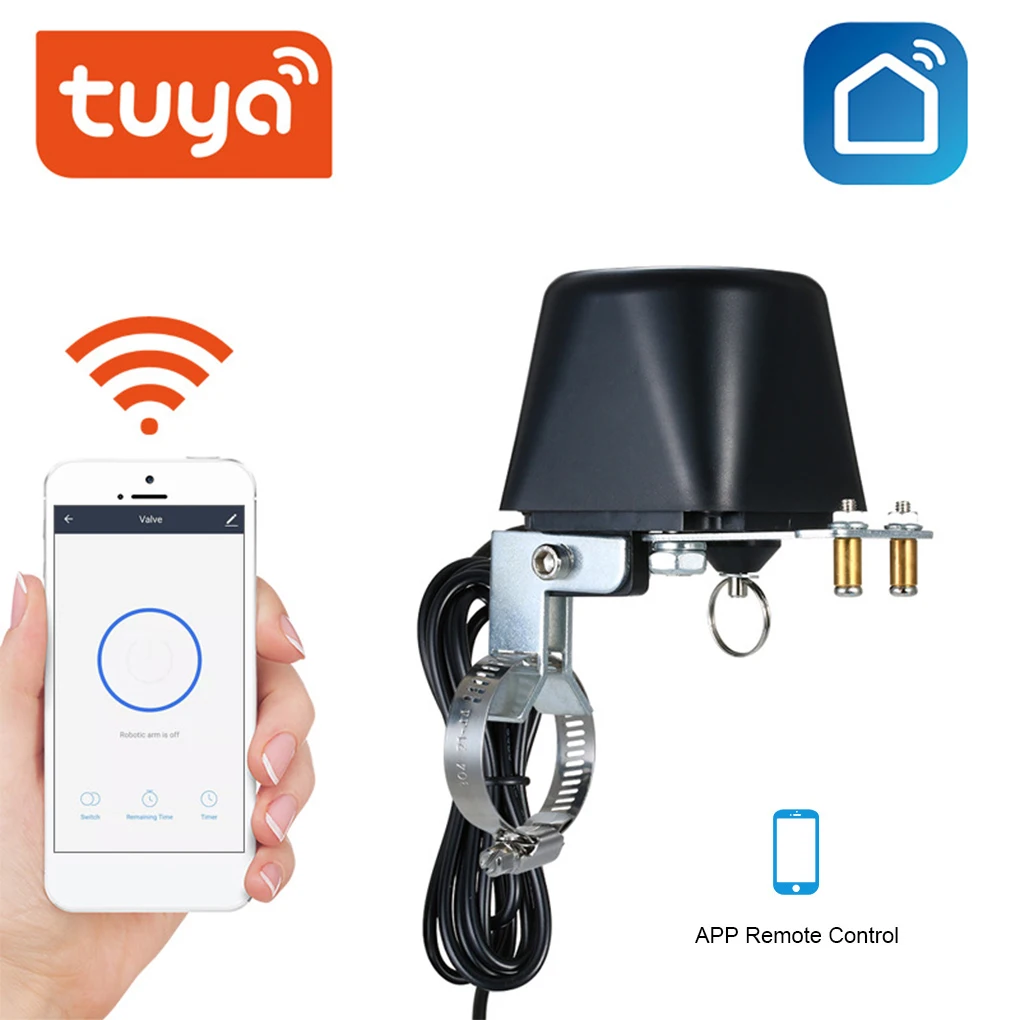

Tuya WiFi Water Valve Gas Shutoff Controller Support Alexa Google Assistant Smart Wireless Control Tuay Smart Smart Life App