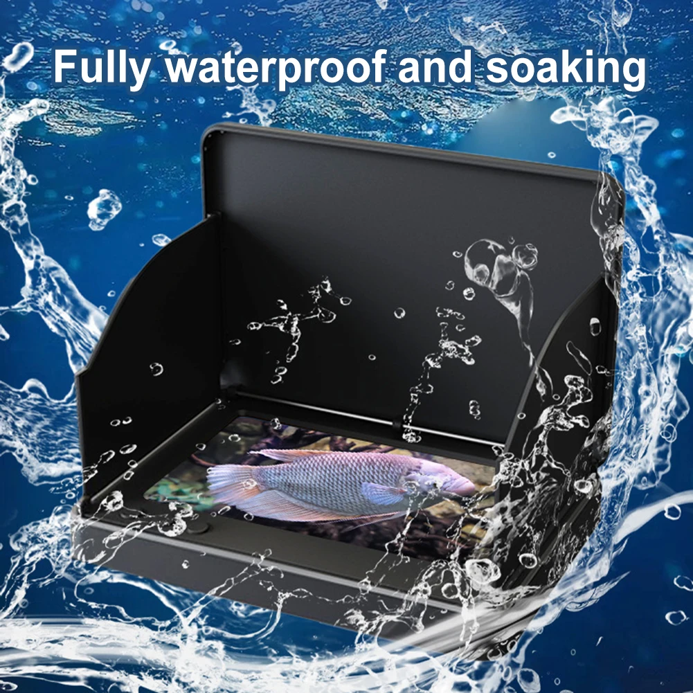 Underwater Fishing Camera 4.3 Inch IPS Monitor Ice Fishing Fish Finder 220° Video Fish Cam Night Vision Fish Finder for ICE/Sea