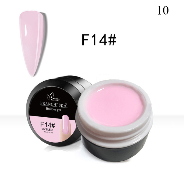 Gel Nail Quick Extension Builder Soak Off UV New Long Lasting Manicure Nail Beauty Decor Pink Clear DIY Manicure Gel Art