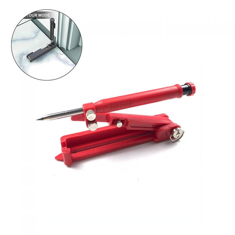 

Multifunctional Scribing Tool Outline Planning DIY Scriber Adjustable Compass Ruler Contour Gauge Woodworking Measuring Tool