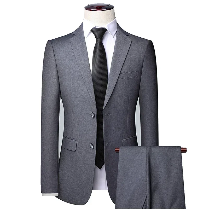 Men Suits Blazers 3 Pieces Wedding 2 Sets Business Elegant Luxury Vest Pants Full Coats 2023 Formal Jackets Korean 6