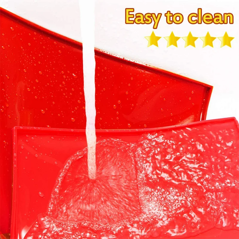 Large Silicone Swiss Roll Cake Mat Flexible Non-Stick Baking Tray Sheet Bakeware Roll Pan Flexible Cake Mold Sheets with Edges