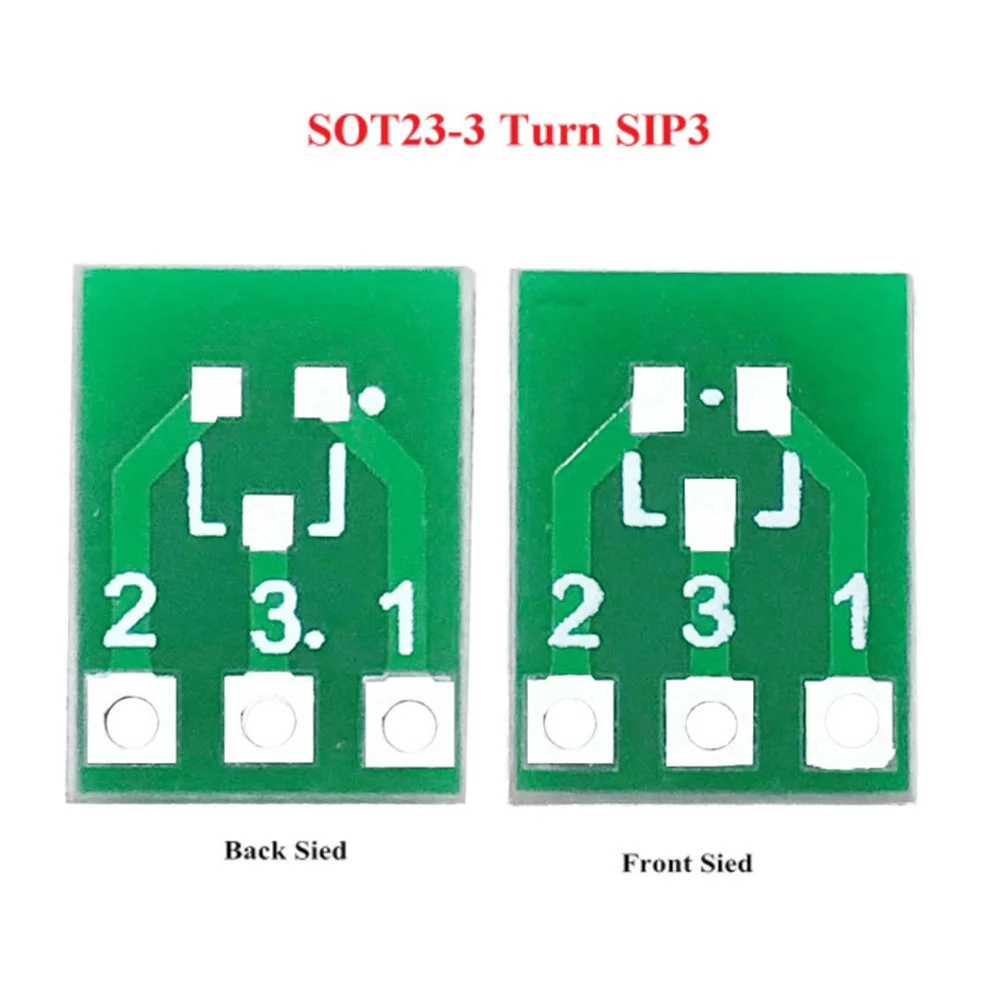HIHI 20Pcs SOT23 SOT23-3 턴 SIP3 양면 SMD 턴 DIP SIP3 어댑터 컨버터 플레이트 SOT SIP IC 소켓 PCB 보드 DIY 키트