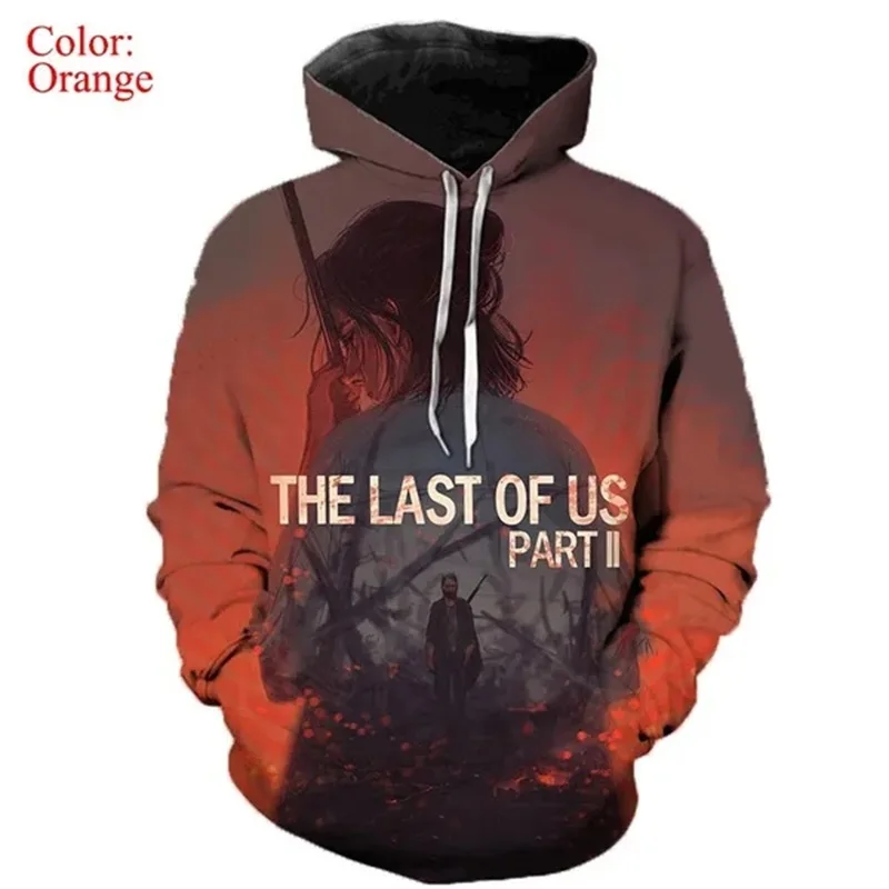 thumbnail image 1 of Sudadera con capucha con estampado 3D de The Last Of Us Part II para hombre y mujer, estilo hip hop, informal, de gran tamaño, 1 of 5