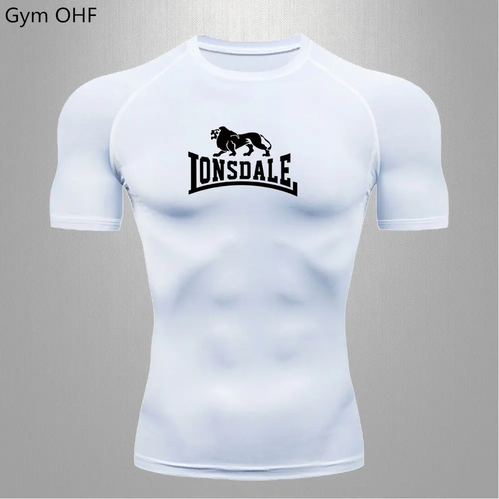 Men Short Sleeve Compression T Shirt For Gym Fitness Quick Dry