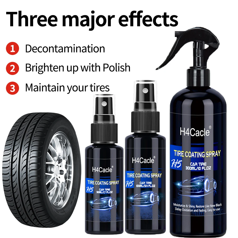 Tire Blackening Coating Wax Car Tire Shine Coatings Long Lasting Tyre High Gloss Car Auto Refurbishing Agent Cleaner Coatin
