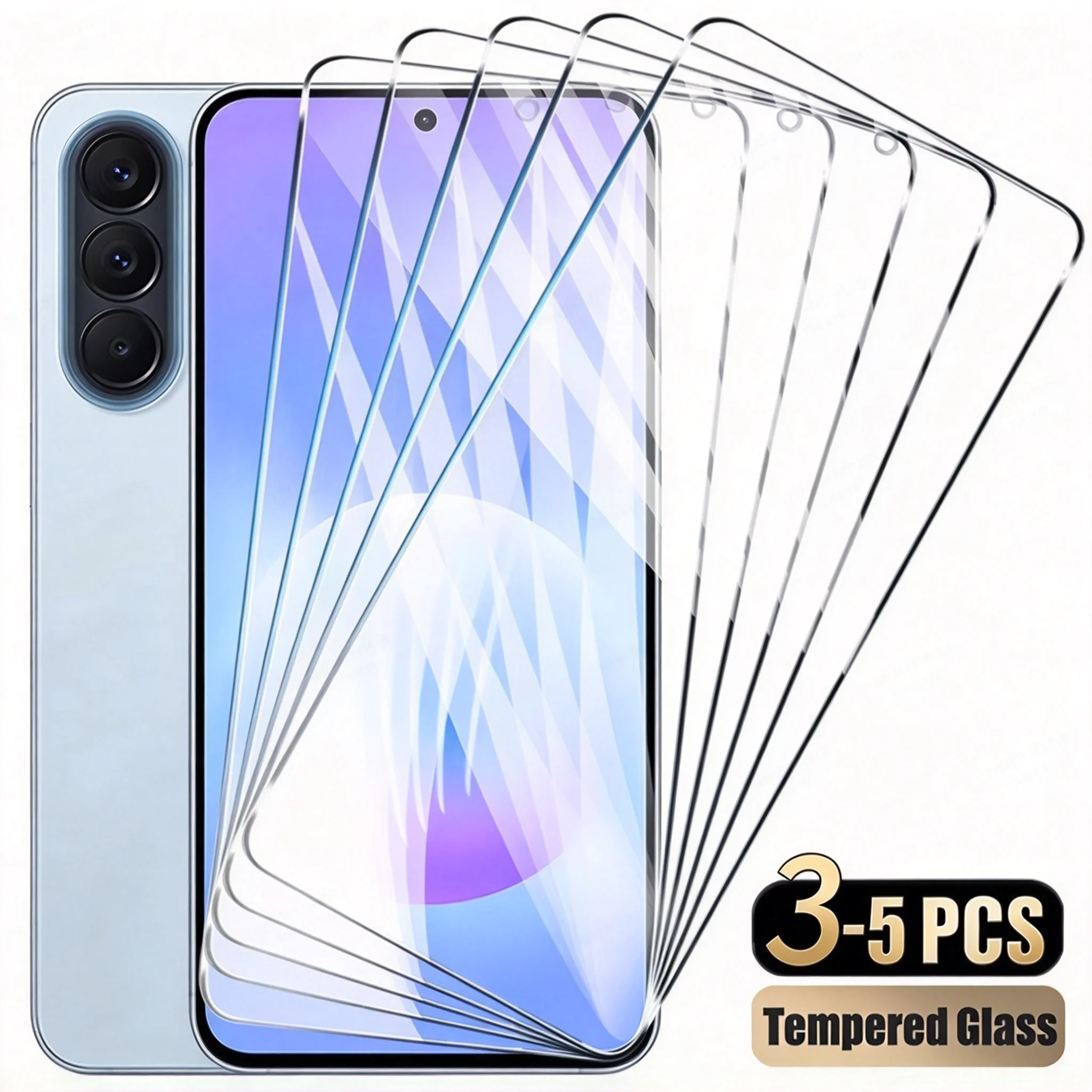 Premium Tempered Glass Screen Protector - 5 Pack
