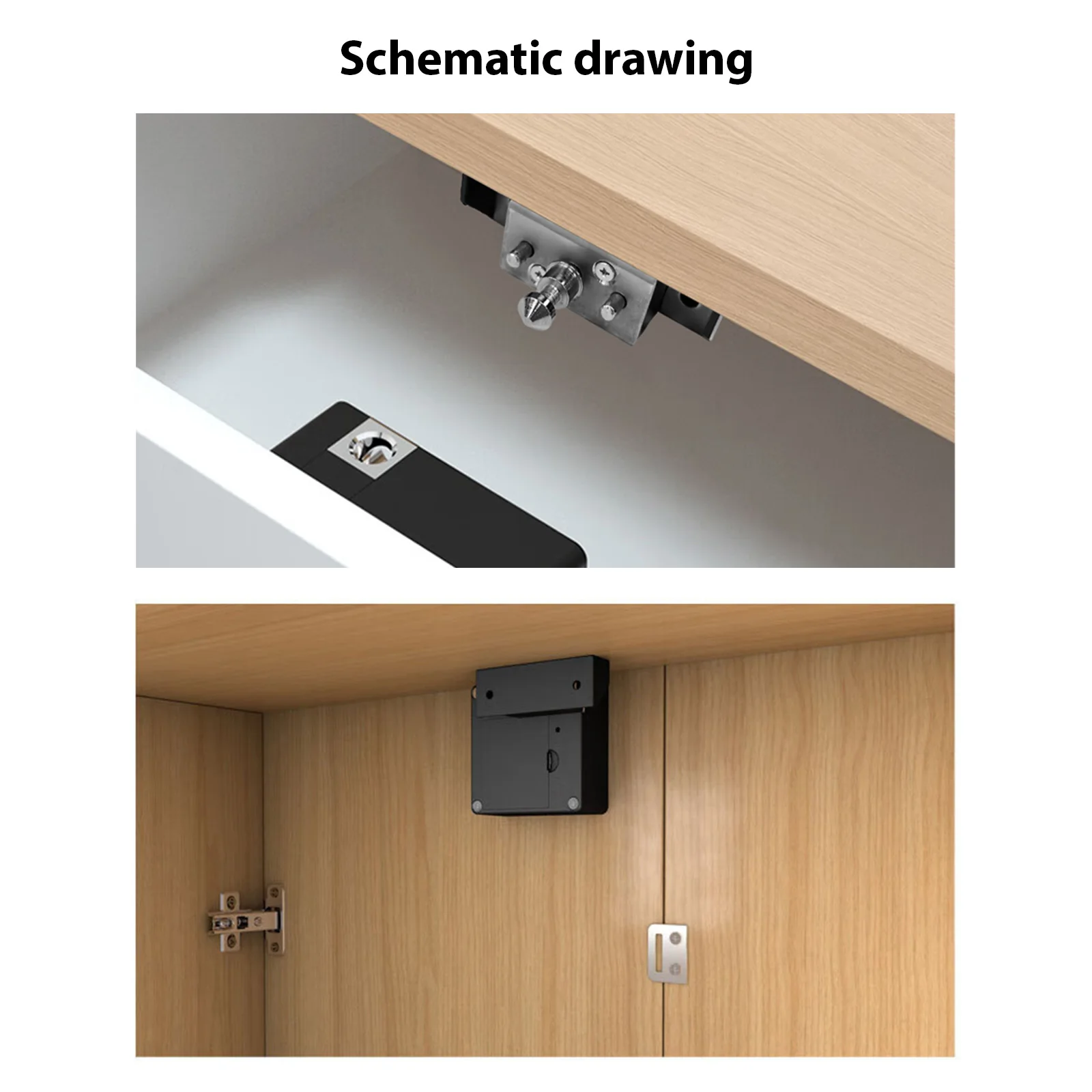 Drawer Lock RFID Electronic Induction Smart Cabinet Invisible Keyless Automatic Unlock Programmable