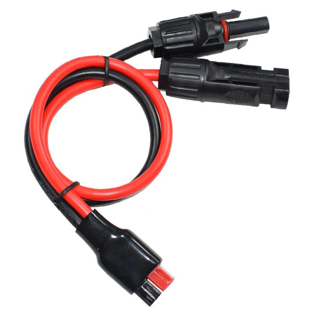 

Durable Solar Panel Cable Connectors 1 Piece All Copper Connector For Anderson Plug To Round Single Waterproof