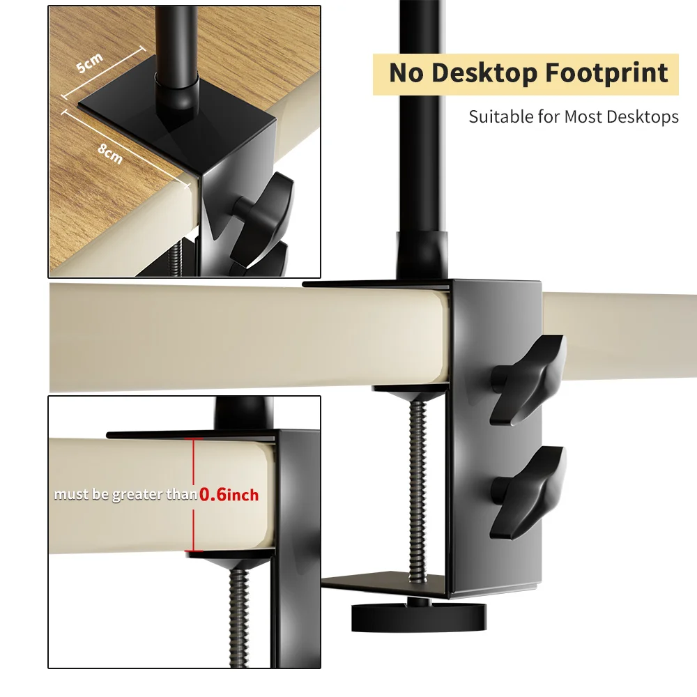 SH L-Shaped Projector Bracket With Pan/Tilt Suitable Bedside Sofa Without Drilling Suitable For Projector Mobile Phone Camera