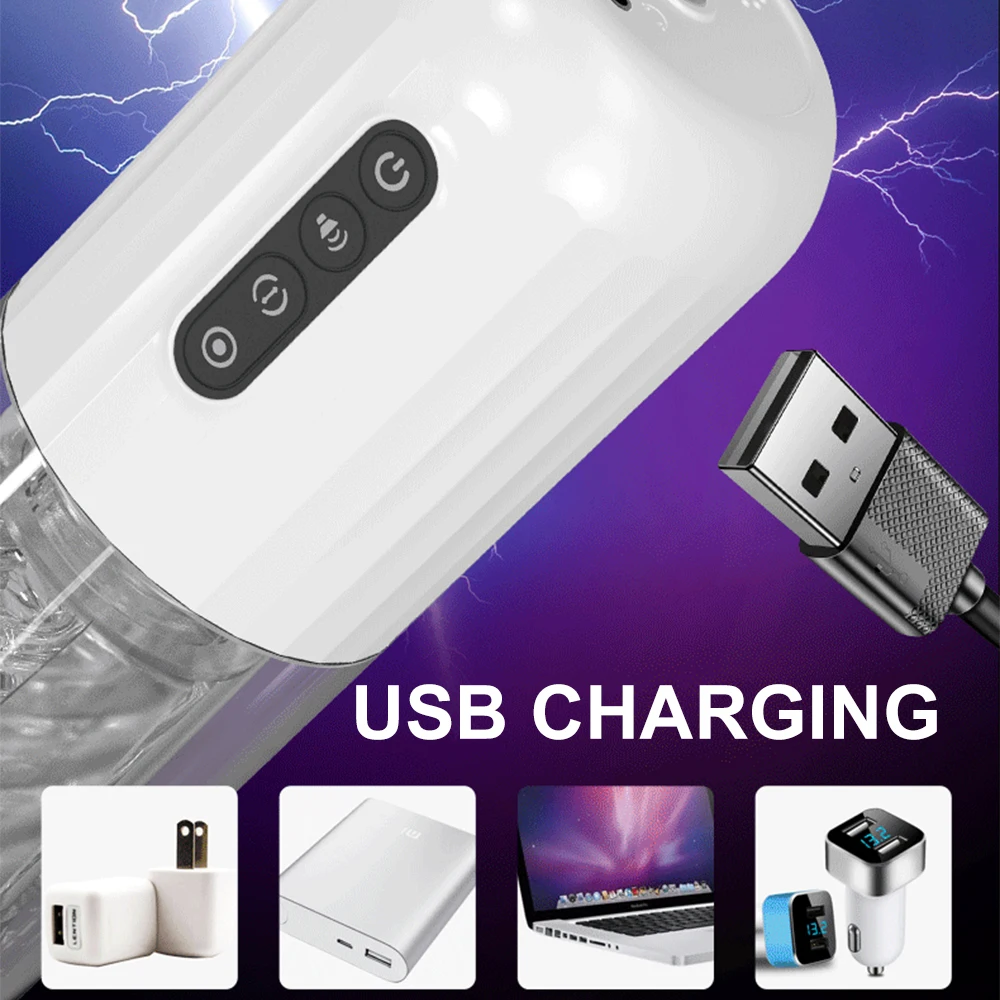 Masturbatore Rotante Succhiante per Uomo Automatico Telescopico Reale l Orale Glande Trainer Massaggio Maschio M Ora Gans ae_voghion.com