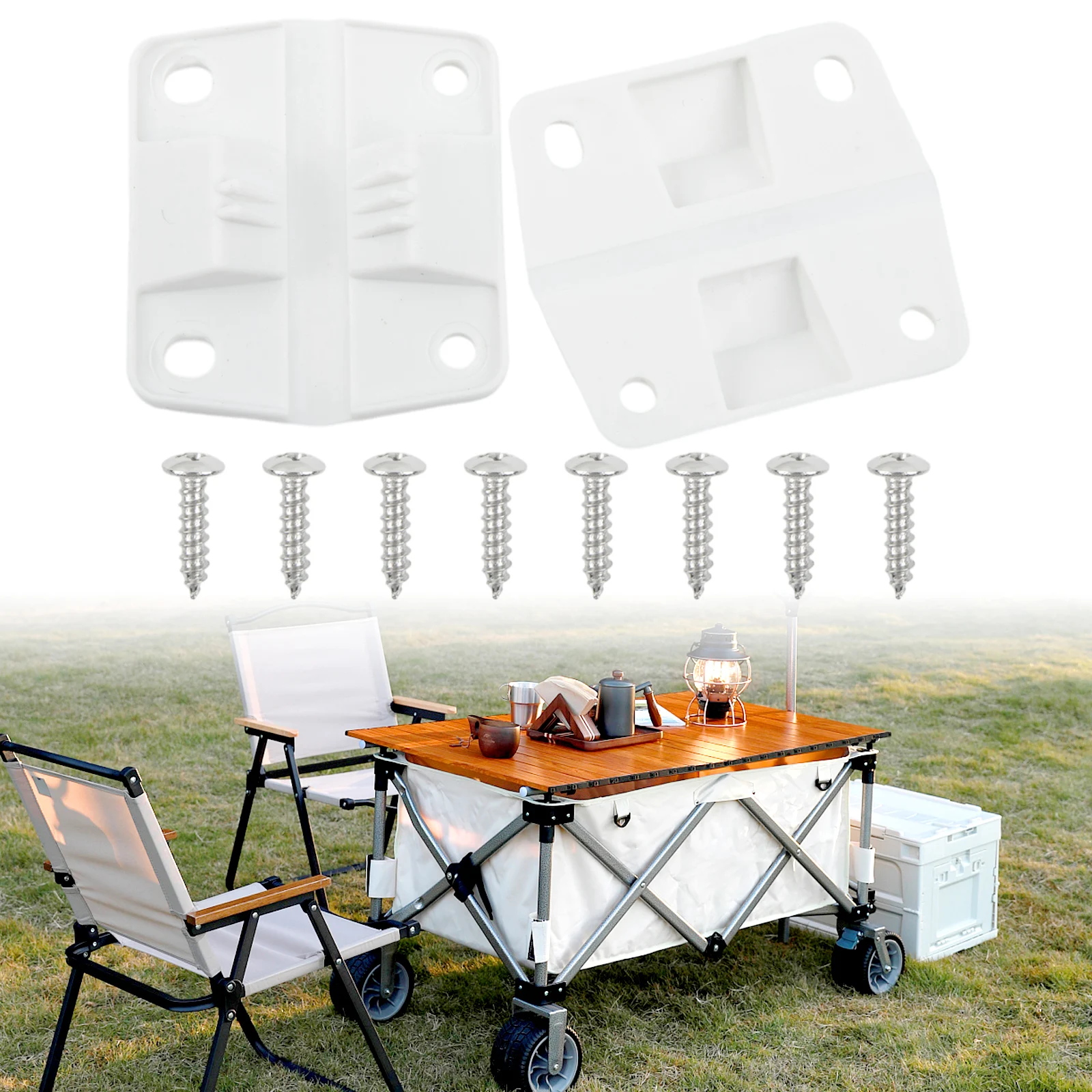 

2Pcs Cooler Hinge Kit For COOLER PLASTIC HINGE SET REPLACEMENT HINGES SCREWS 5283-1141 For Insulated Box Outdoor Cooking