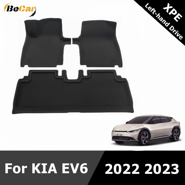 For KIA EV6 2022 LHD XPE Car Floor Liners Customized Waterproof