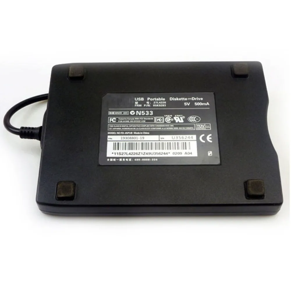 1.44 MB Floppy Disk Drive 3.5 USB External Drive Portable Diskette FDD For Laptop Desktop PC Mobile Computer