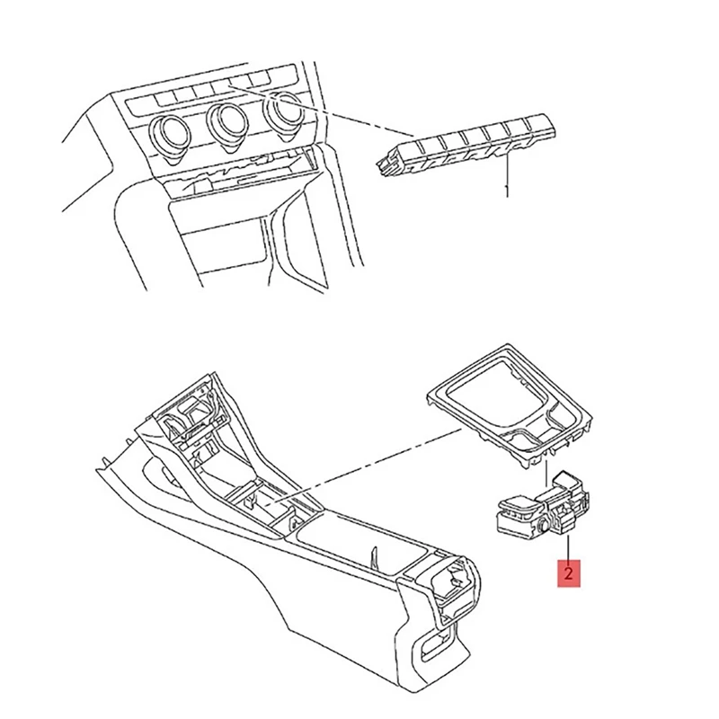 

Car Driving Mode Switch ESP Auto Hold Button HAS Switch Parking Switch For Skoda Kodiak 566927225B