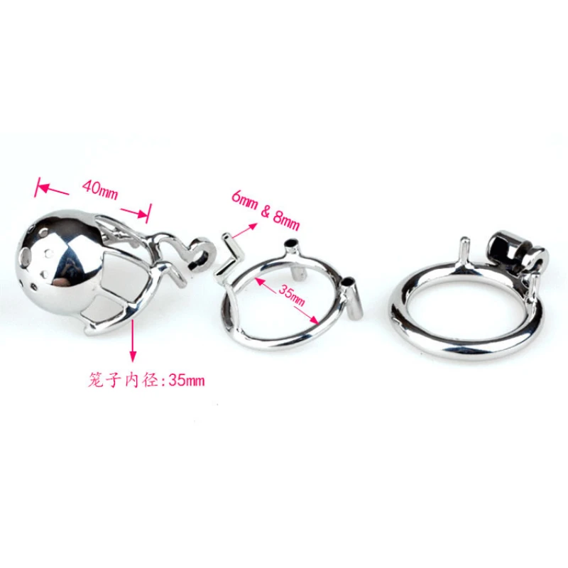 Male Chastity Cage Permanent Through Hole PA Piercing Stainless Steel Chastity Locks sex toi for man penis chastity cage chastity lock sex toy