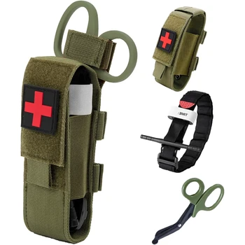 lle Survival Set Pouch Nursing Holder MedicTactical First Aid Kit Tourniquet Moal Gear Scissors Bag RescueTool Outdoor Equipment 1