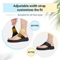 FitVille Women's Flip Flops Wide Width Comfortable and Adjustable Flip Flops for Women with Arch Support and Beach Non Slip - Image 4