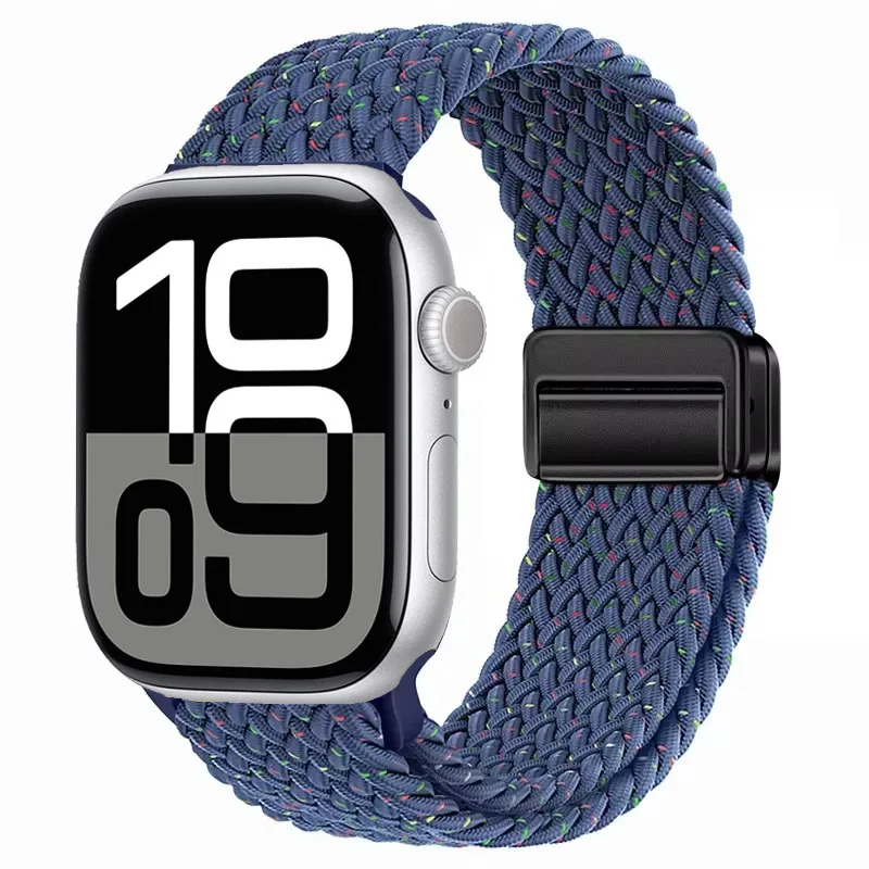 Nylon Braided Magnetic Strap for Apple Watch - Comfortable and Stylish Design
