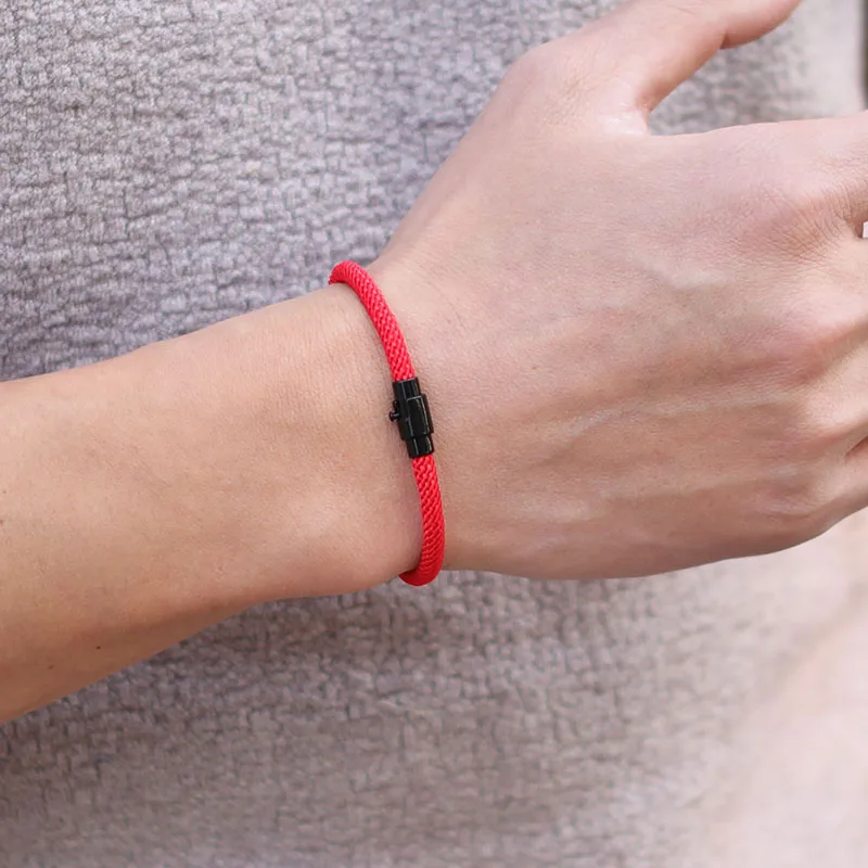 Men Simple Rope Leather Bracelet Outdoor Accessory