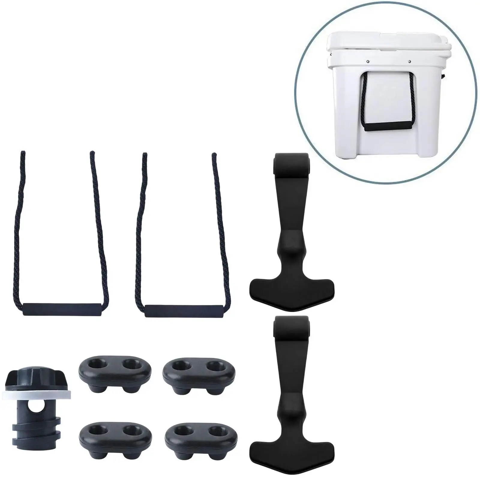 Cooler latches Thermal Box Replacement Handles Cooler Replacement Handles Rope for Beach Outdoor Insulated Box Camping Fishing